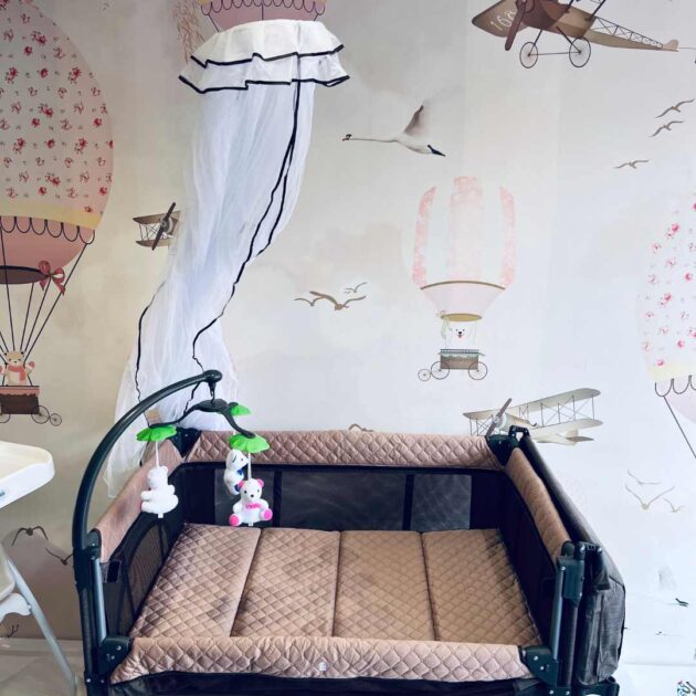 Lit parc cododo coolbaby 962f chez Gobébé by lesjouets.ma marron vue haute