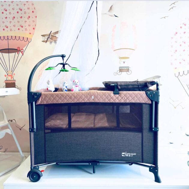 Lit parc cododo coolbaby 962f chez Gobébé by lesjouets.ma marron