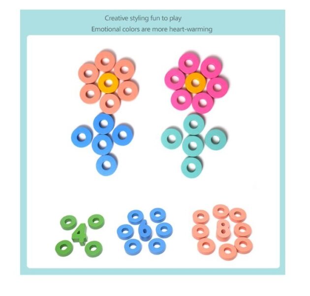 jouets en bois 6 en 1 numérique