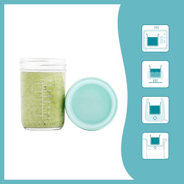 4 x 220ml babybols en verre exposé
