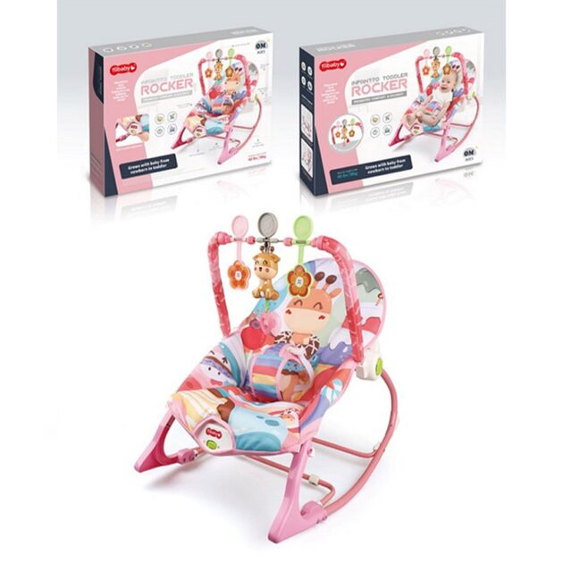 Transat musical réglable tiibaby motif girafe packaging
