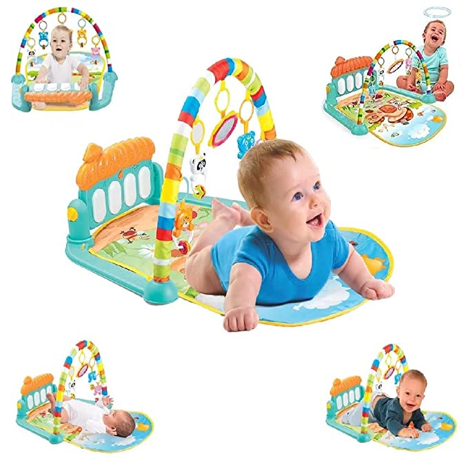 Huanger Tapis d'Eveil Jeux Bébé Piano Pied Musique Jouet