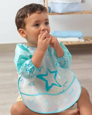 Profil bavoirs imperméables à manches - Kiokids