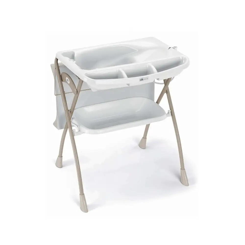 Support Baignoire Et Table à Langer BÉABA | Compatible Camele'O | Pliable, Démontable | Blanc Avec Tuyau