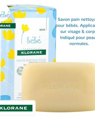 profil savon surgras 250g klorane bébé