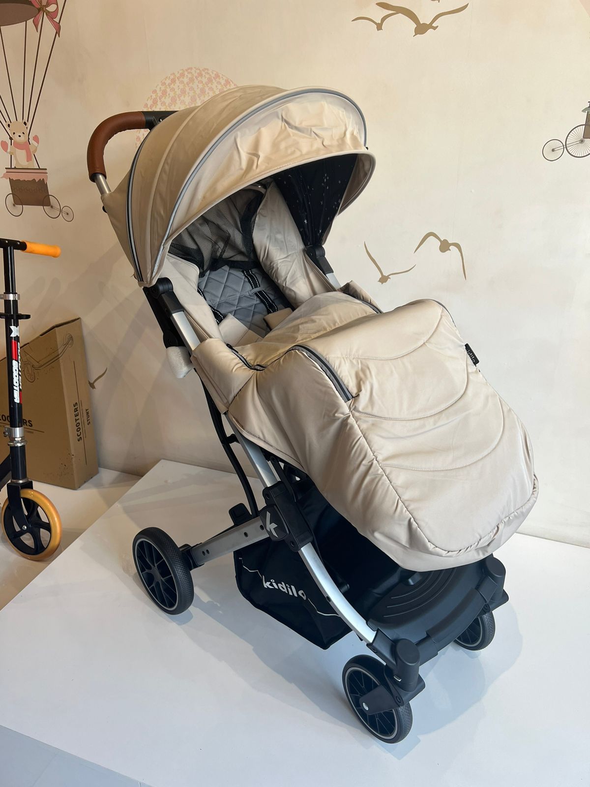 MomTan®Accessoires de poussette 3 en 1 pour bébé, accoudoir, pare