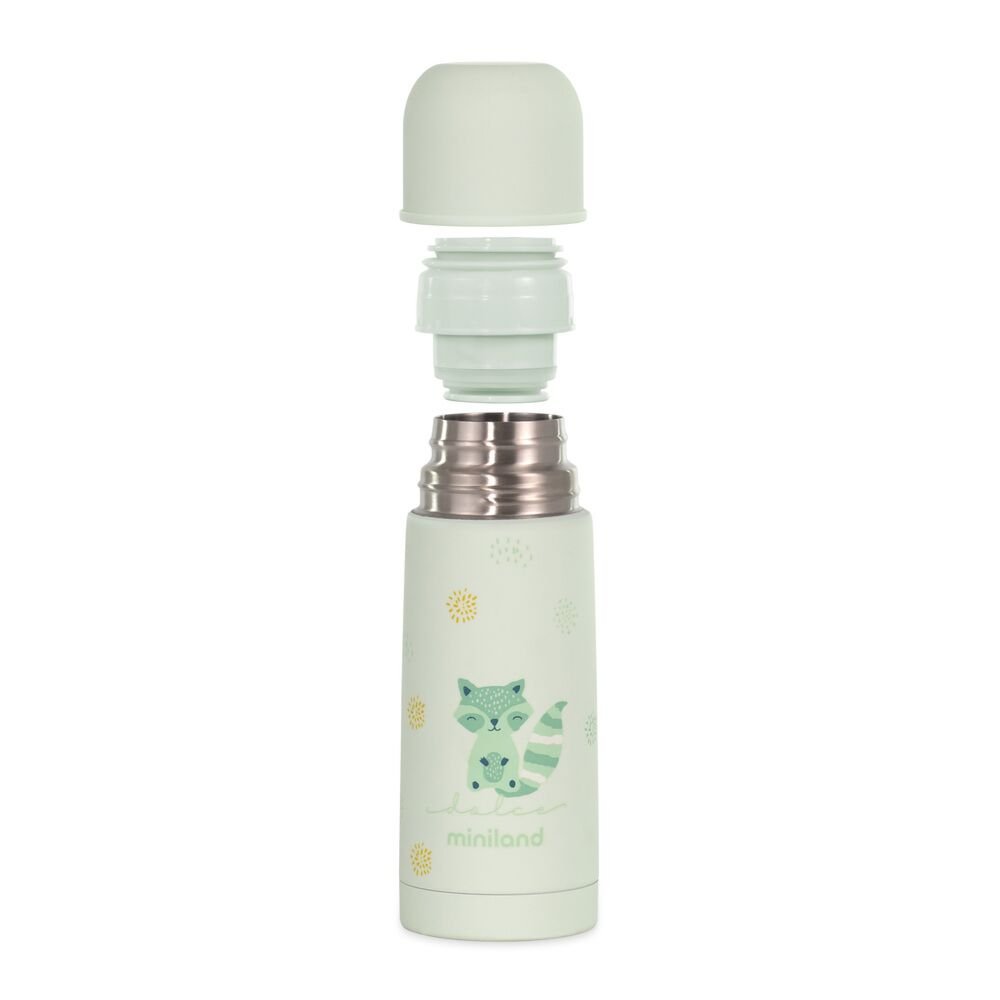Thermos Miniland Thermy 350ml - Acier Inoxydable 304 - Garde Chaud/Froid 24h - Idéal Pour Bébés Et Sorties